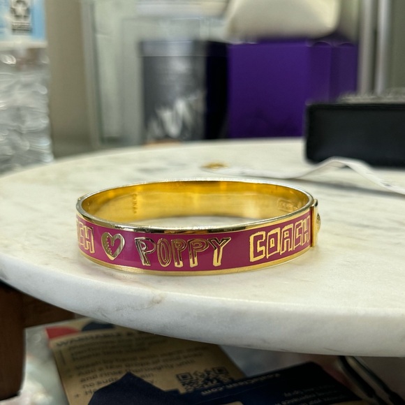 Coach Jewelry - Purple Coach Poppy Bangle Preowned